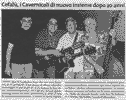 Anonimo, 'Cefalù, i Cavernicoli di nuovo insieme dopo 20 anni', Giornale di Sicilia, 17 agosto 2005
